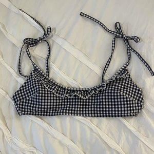 Aerie Gingham Bikini Top